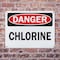 Signmission Chlorine Danger Sign, Plastic, 10in W x 7in L, 2PK OS-2PACK-DS-P-710-L-19278 - alternate 5